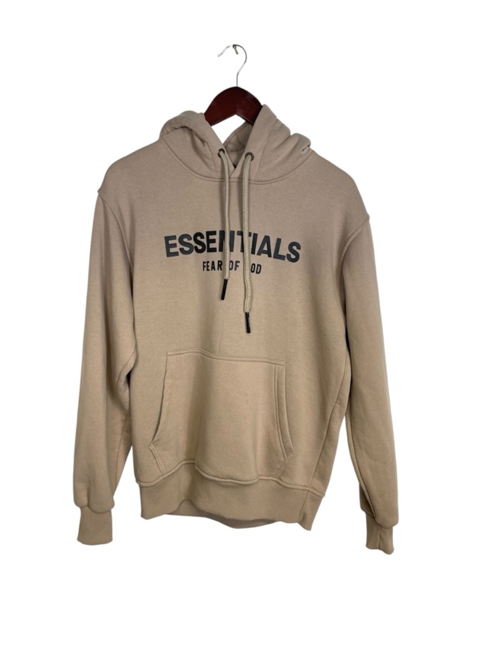 Essentials Fear of God Beige Pullover Hoodie Size Small